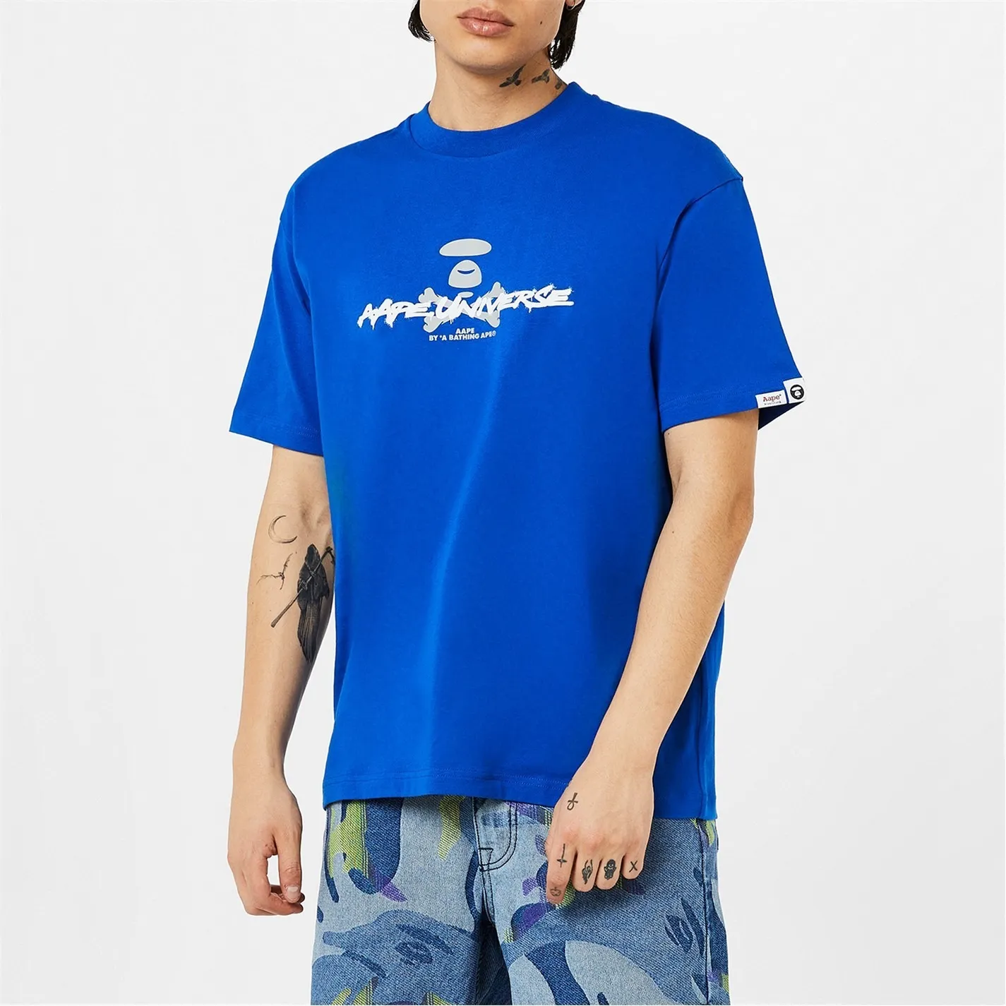 A BATHING APE  |Short Sleeves Logo T-Shirts