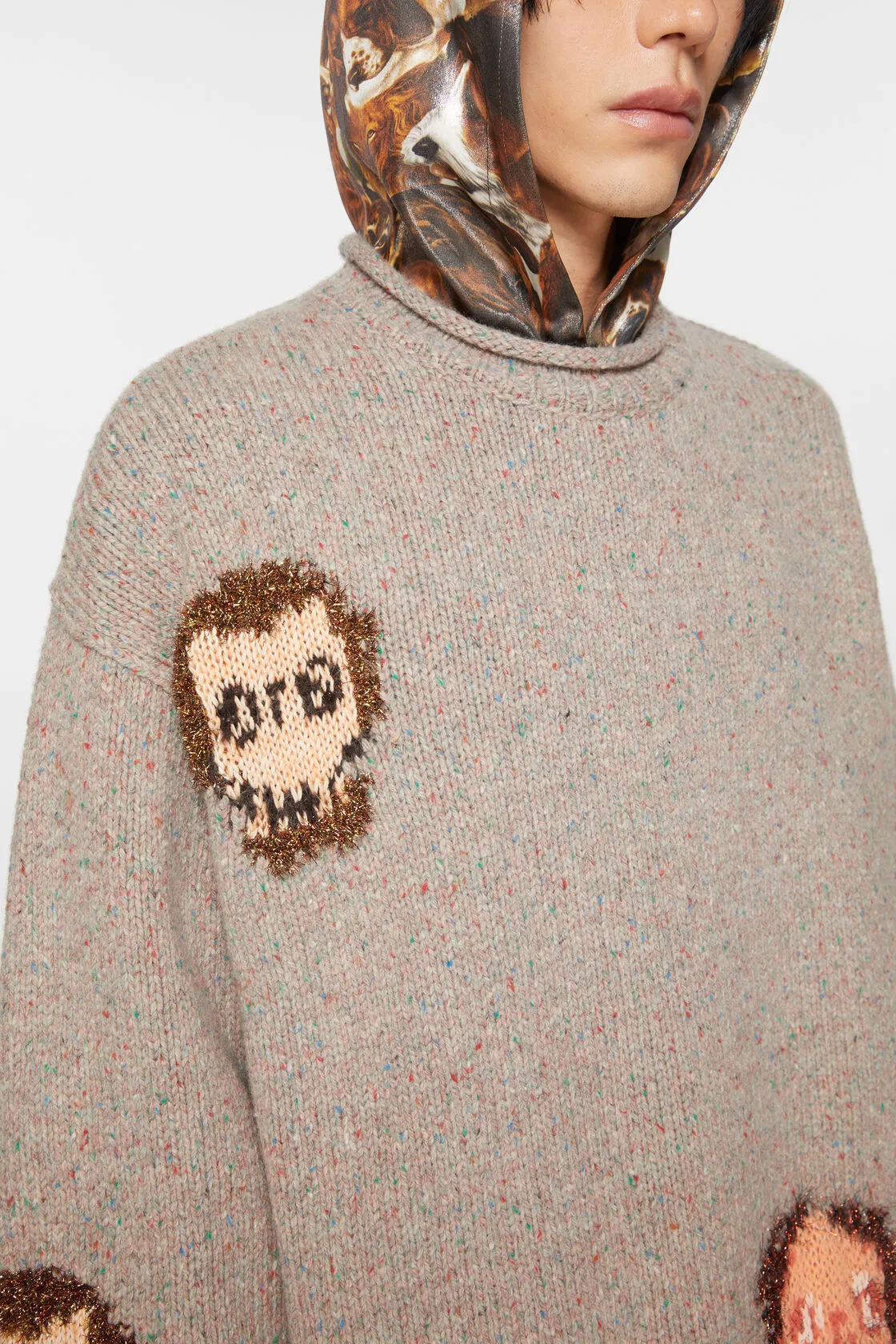 Acne Studios  |Wool Nylon Street Style Logo Designers Sweaters