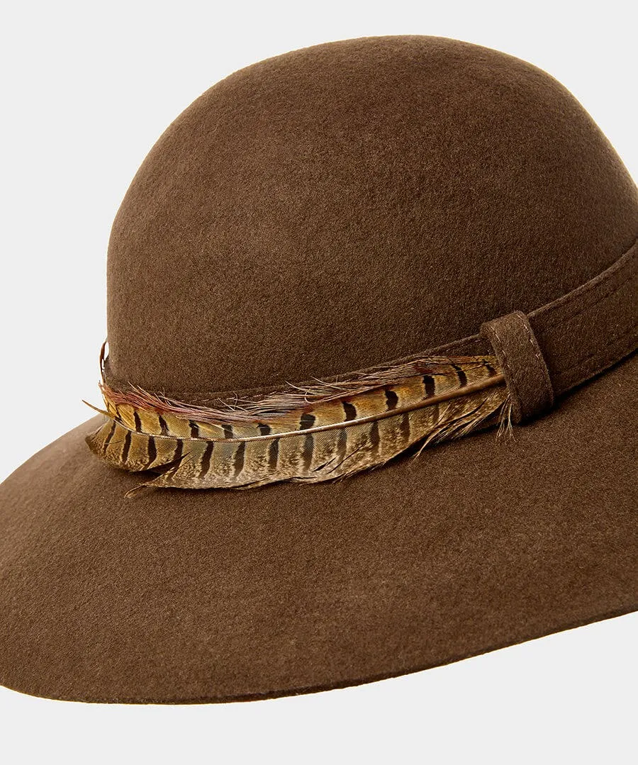 Alexis Feather Trim Hat