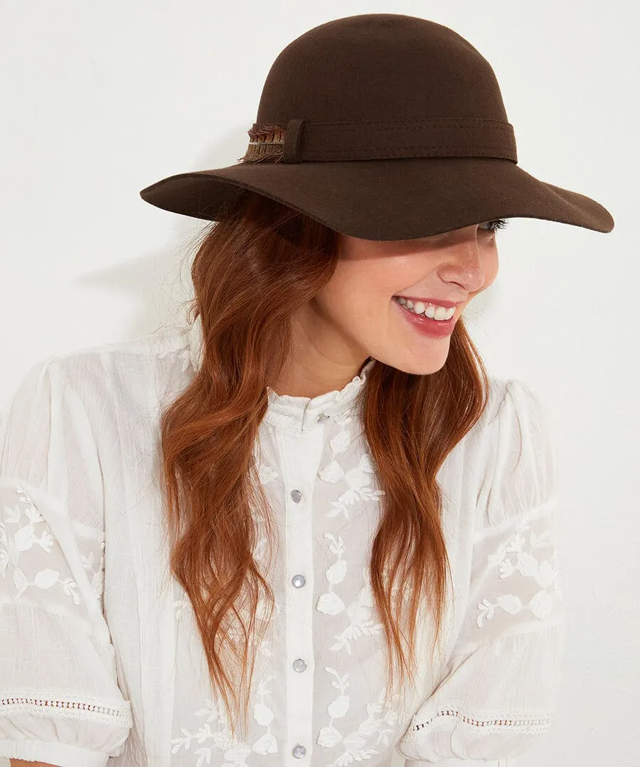 Alexis Feather Trim Hat