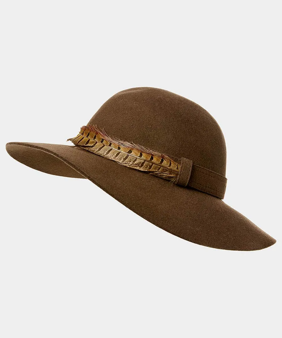 Alexis Feather Trim Hat