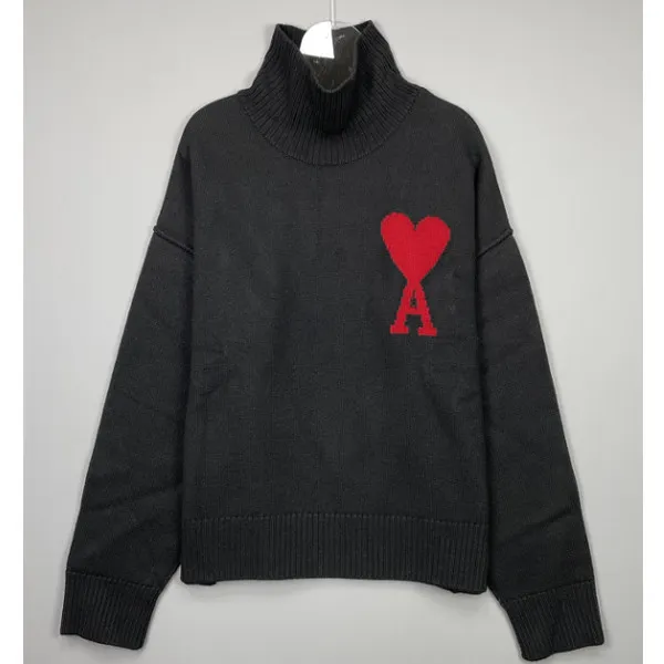 AMI PARIS  |Street Style Logo Designers Sweaters