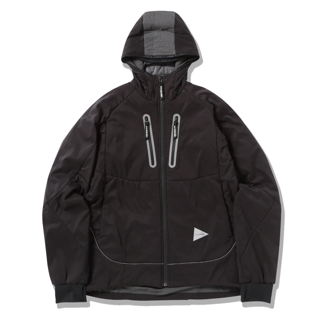 And Wander Womens Alpha AIR Hoodie Jacket Black