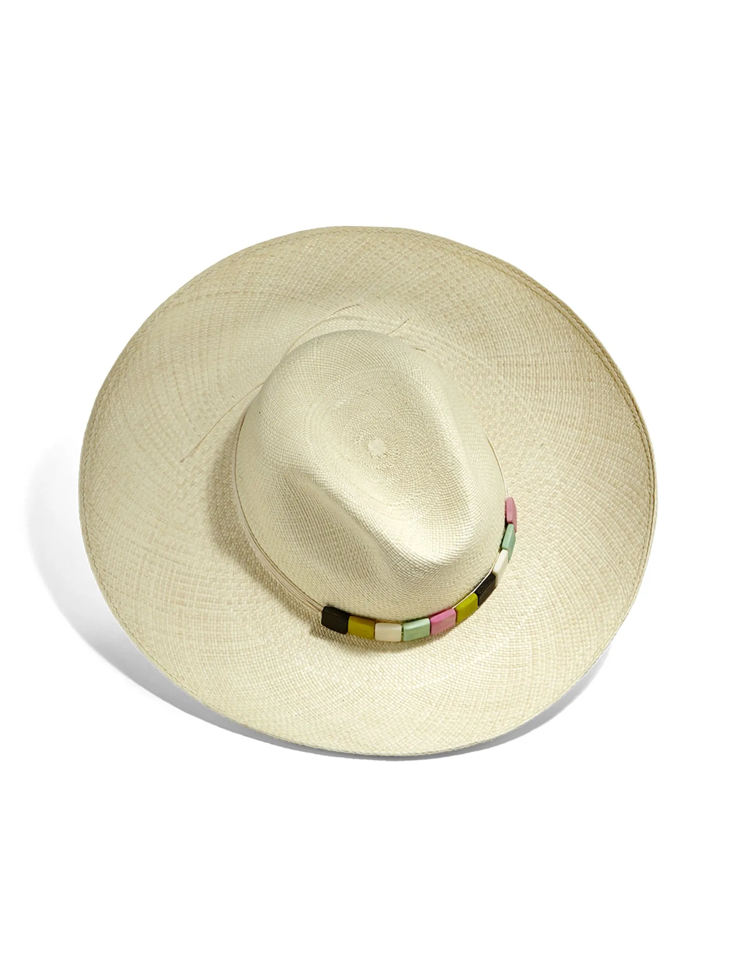 Antiparos Beaded Straw Hat