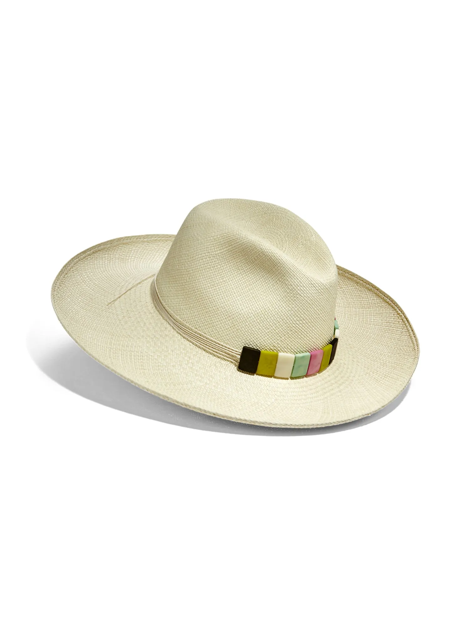 Antiparos Beaded Straw Hat