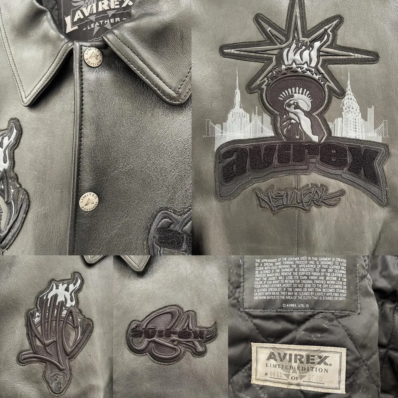 Avirex Leather Varsity Jacket