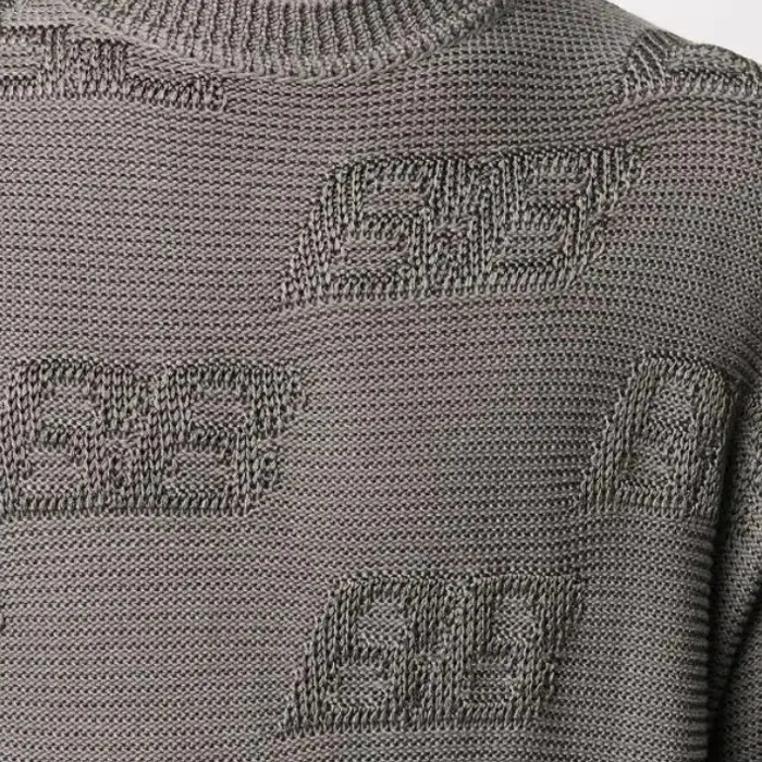 BALENCIAGA  |Crew Neck Monogram Wool Long Sleeves Luxury