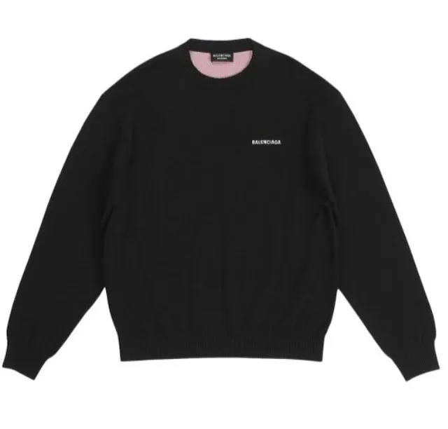 BALENCIAGA  |Unisex U-Neck Plain Cotton Logo Luxury Sweaters