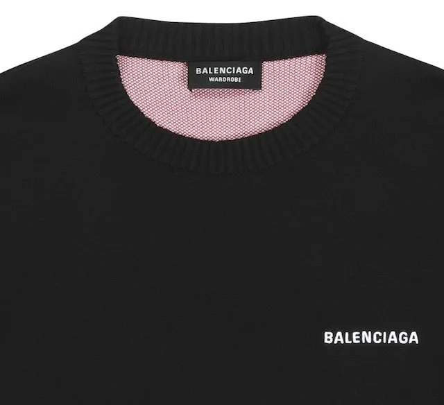 BALENCIAGA  |Unisex U-Neck Plain Cotton Logo Luxury Sweaters