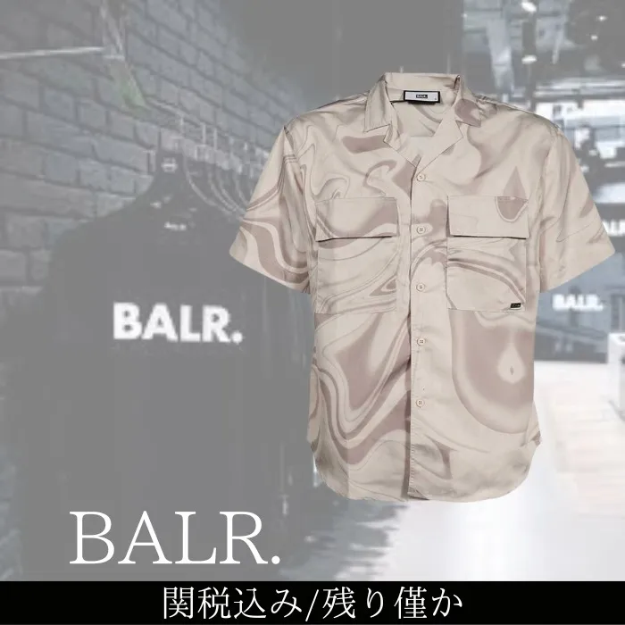 BALR  |Street Style Short Sleeves Logo Shirts