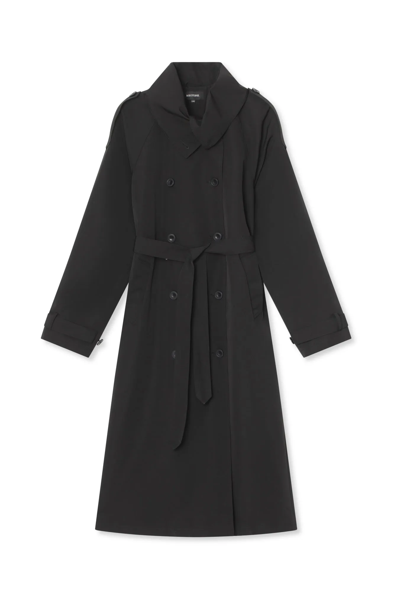 BELLO NYLON COAT - BLACK