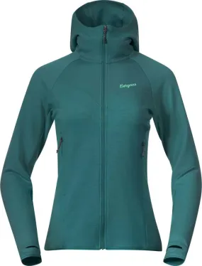 Bergans Women's Tind Merino Hood Jacket  Malachite Green | Buy Bergans Women's Tind Merino Hood Jacket  Malachite Gree