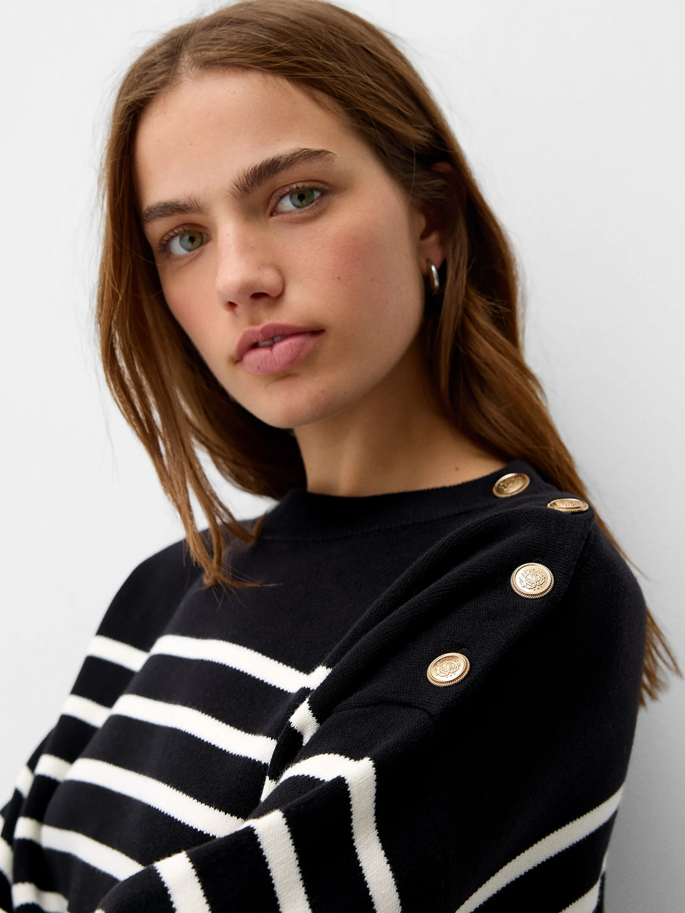 Bershka Sweater in Black