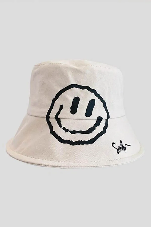 BK Brand Smiley Face Bucket Hat