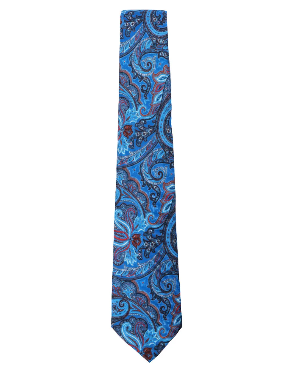 Bright Blue Paisley Tie