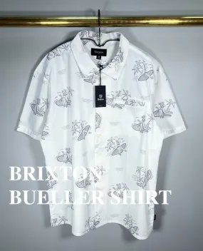 BRIXTON  |Short Sleeves Logo Surf Style Shirts