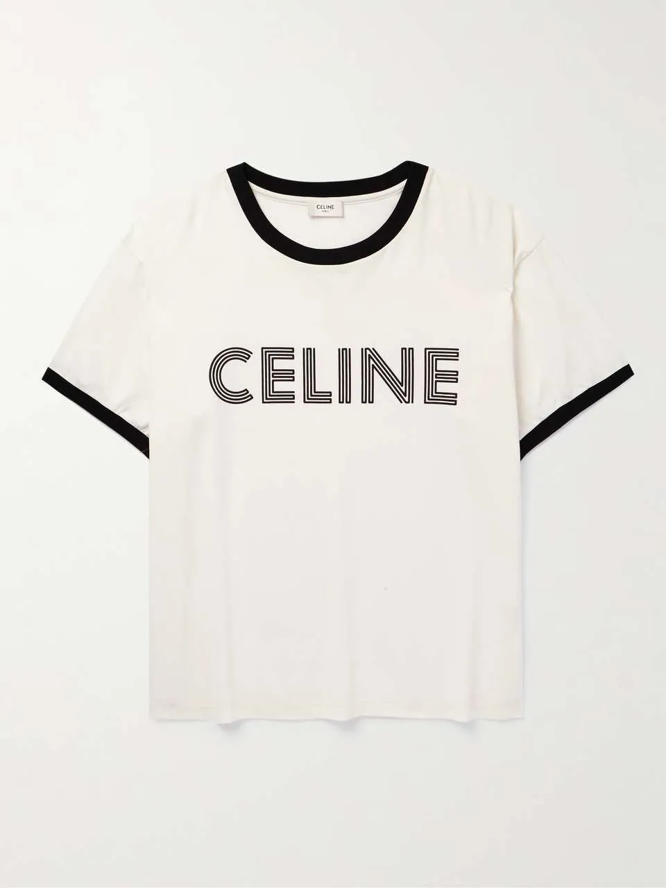 CELINE  |Cotton Logo Luxury T-Shirts