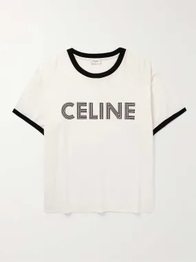 CELINE  |Cotton Logo Luxury T-Shirts