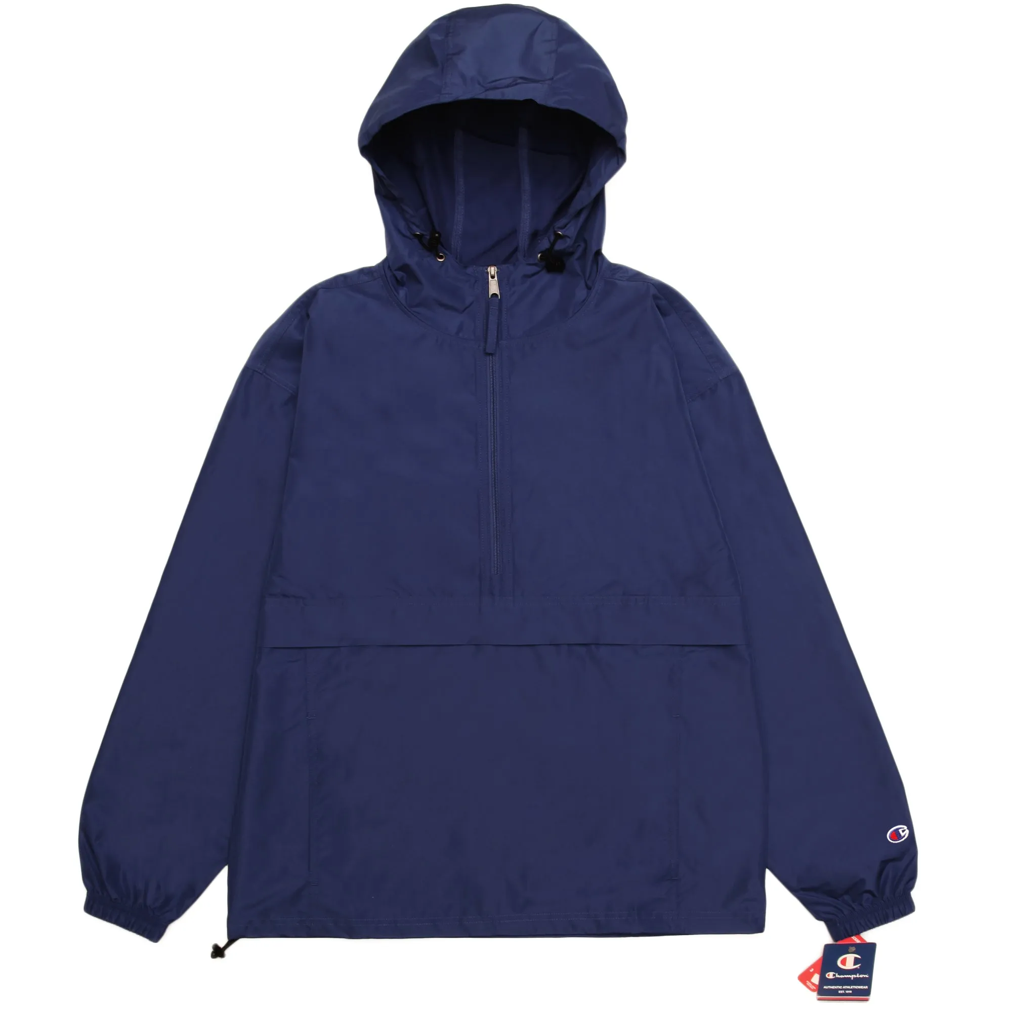 Champion - Packable Hooded Anorak Jacket - Navy