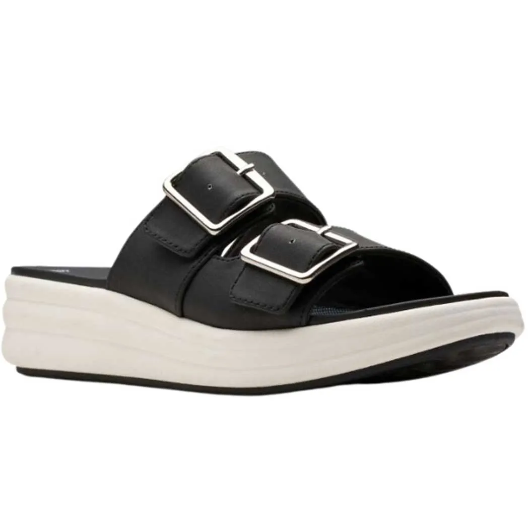 Clarks Drift Buckle Sandal Black (Women's)