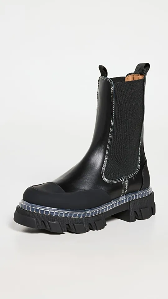 Cleated Mid Chelsea Boots