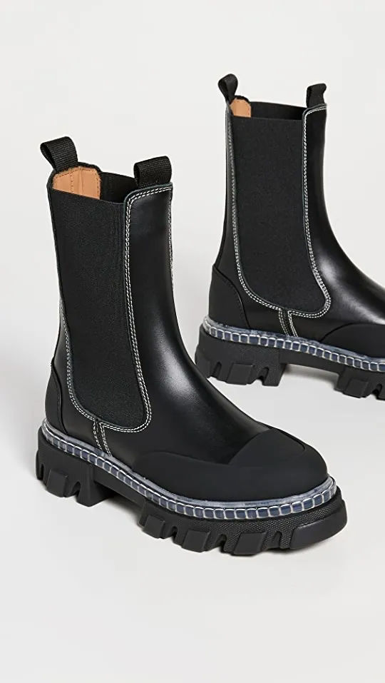 Cleated Mid Chelsea Boots