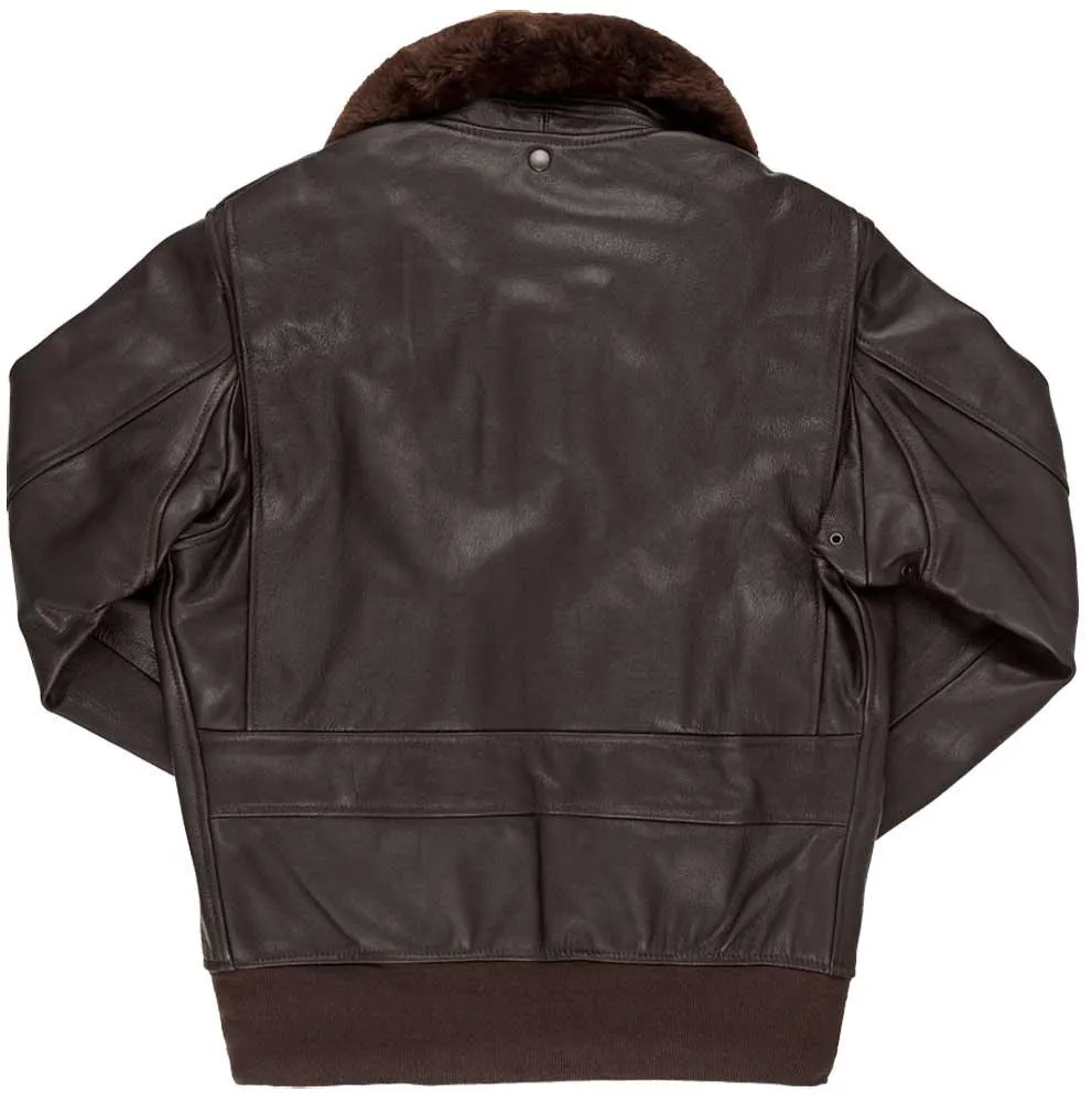 Cockpit USA Men's Modified G-1 Goatskin Leather Flight Jacket