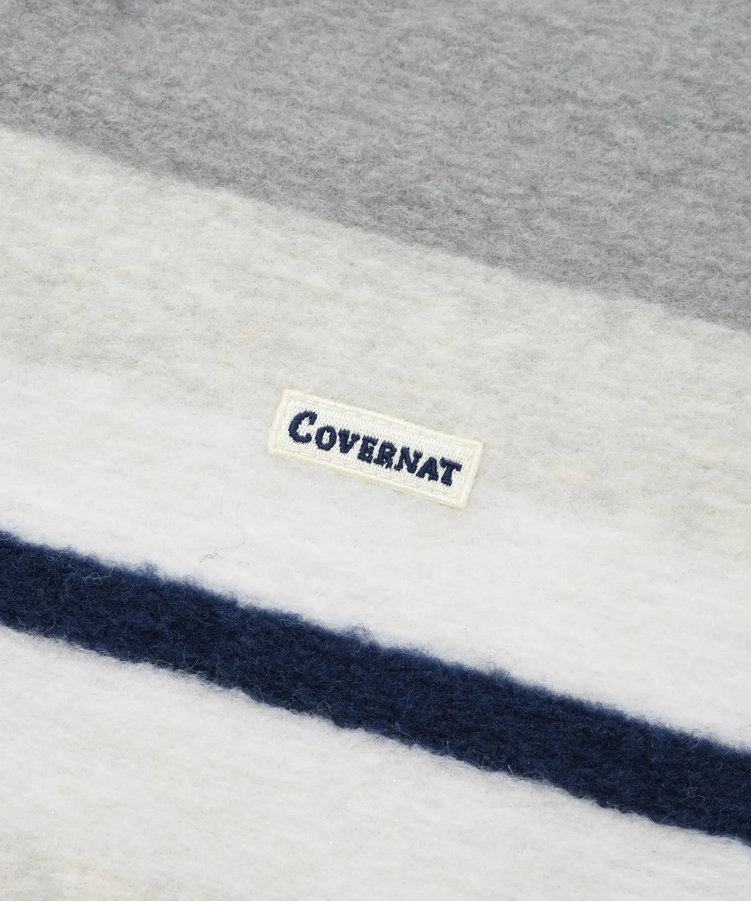 COVERNAT  |[COVERNAT]★striped collar knit