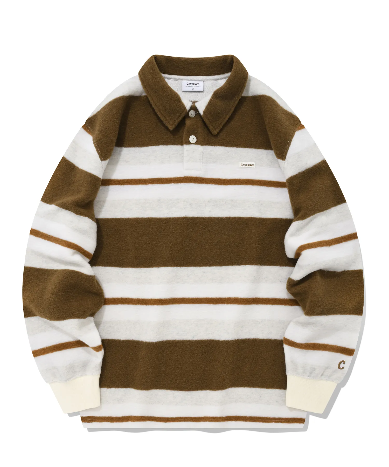 COVERNAT  |[COVERNAT]★striped collar knit