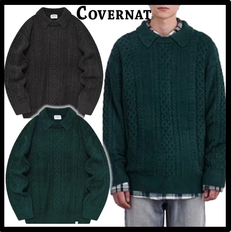 COVERNAT  |Street Style Logo Sweaters