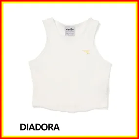 Diadra  |Street Style U-Neck Plain Cotton Short Sleeves T-Shirts