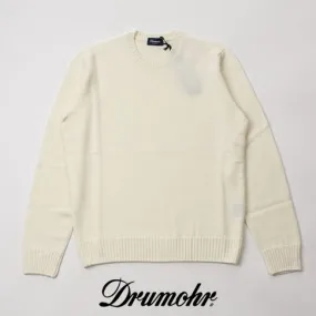 Drumohr  |Crew Neck Wool Long Sleeves Plain Handmade Co-ord Sweaters