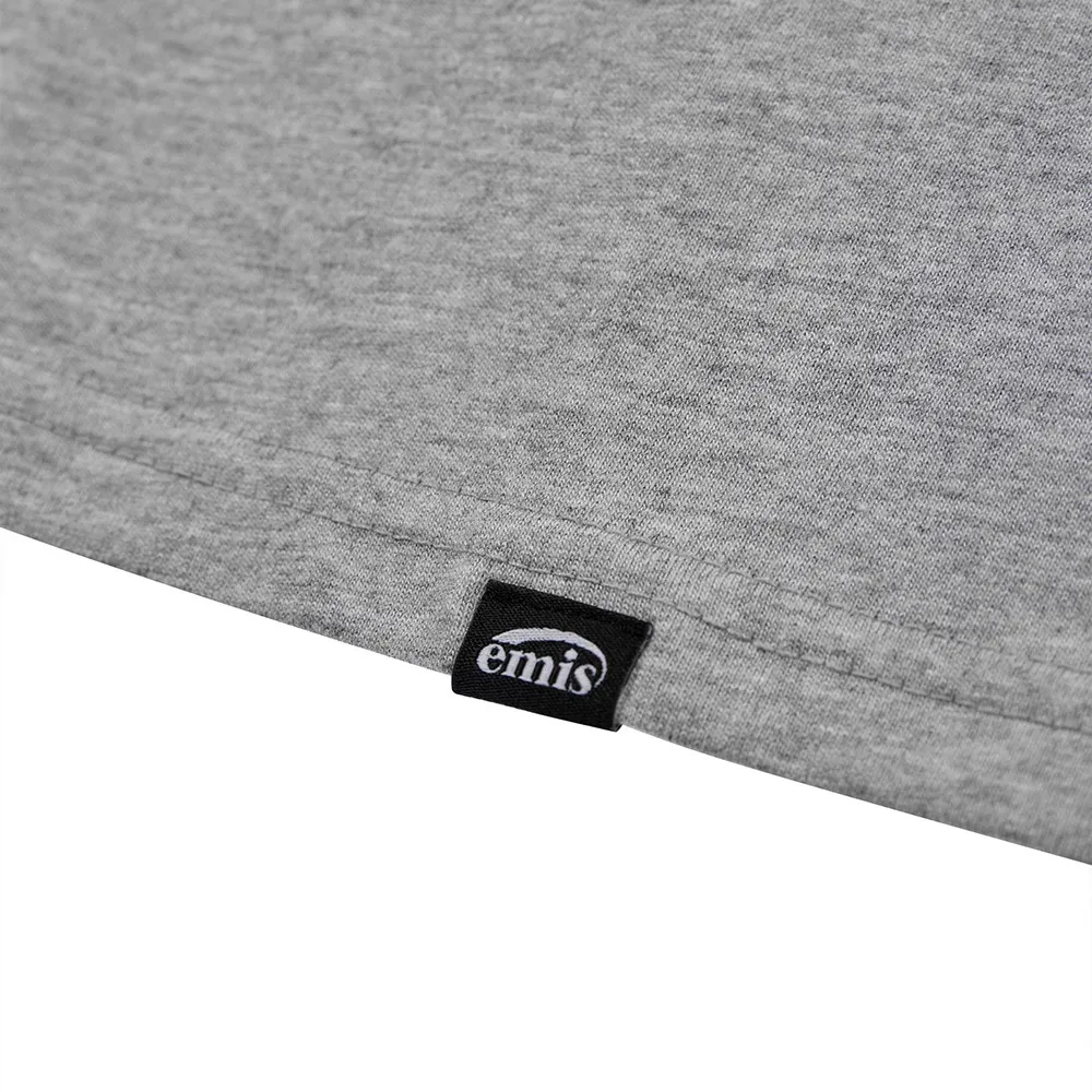 EMIS  |Unisex Street Style Plain Oversized Logo T-Shirts