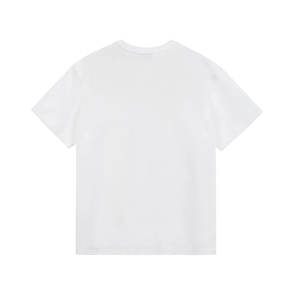 EMIS  |Unisex Street Style Plain Oversized Logo T-Shirts