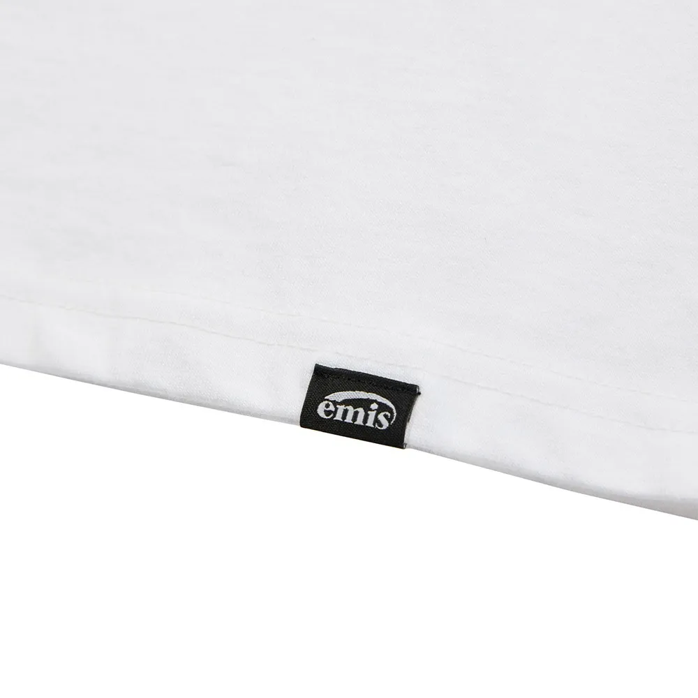 EMIS  |Unisex Street Style Plain Oversized Logo T-Shirts