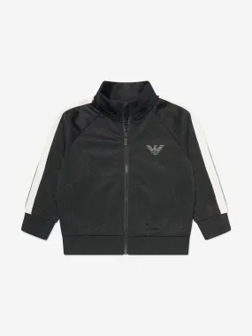 Emporio Armani Boys Logo Track Jacket in Navy