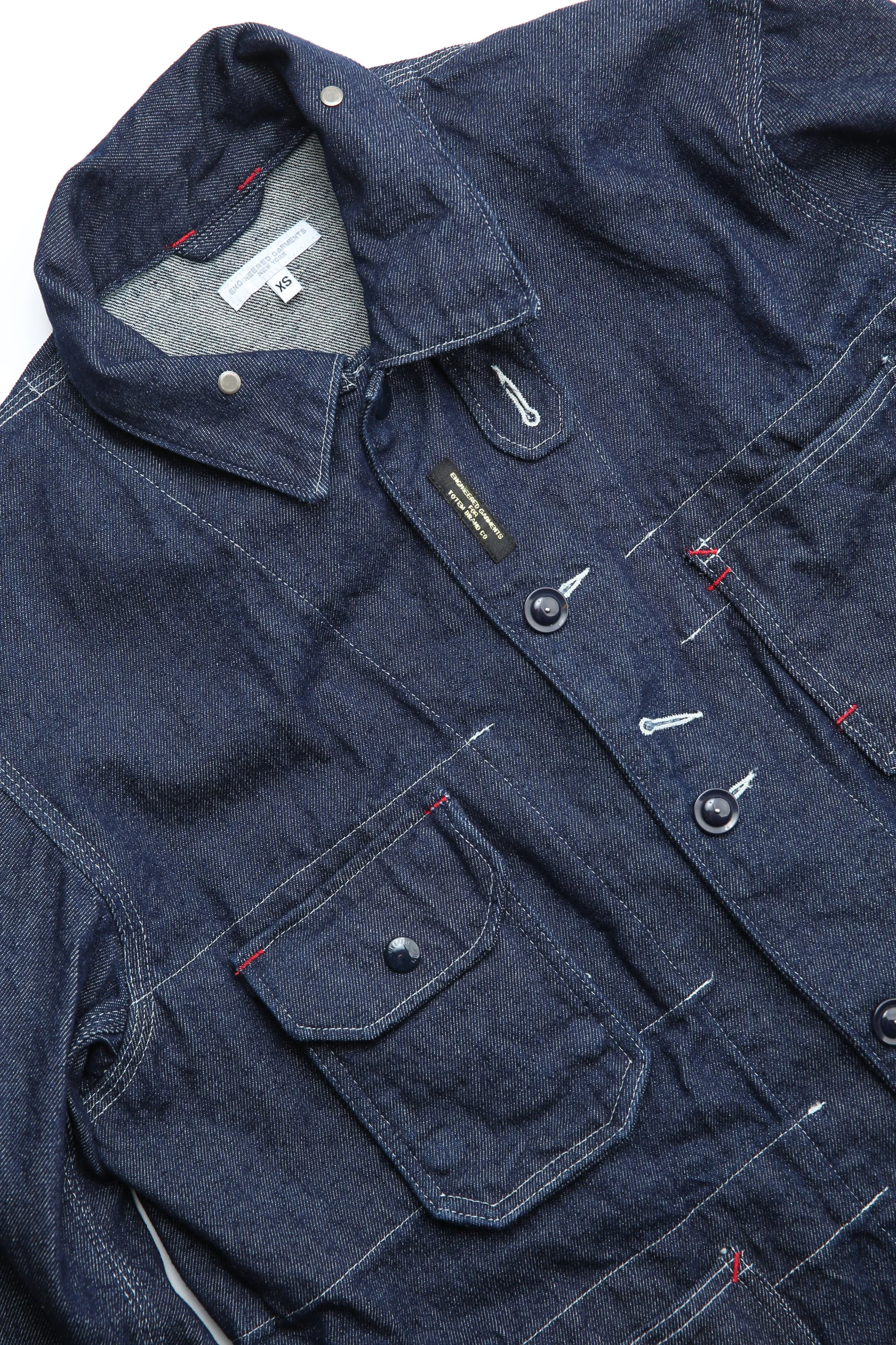 Engineered Garments X Totem FU Over Coverall Jacket - Indigo 12oz Denim