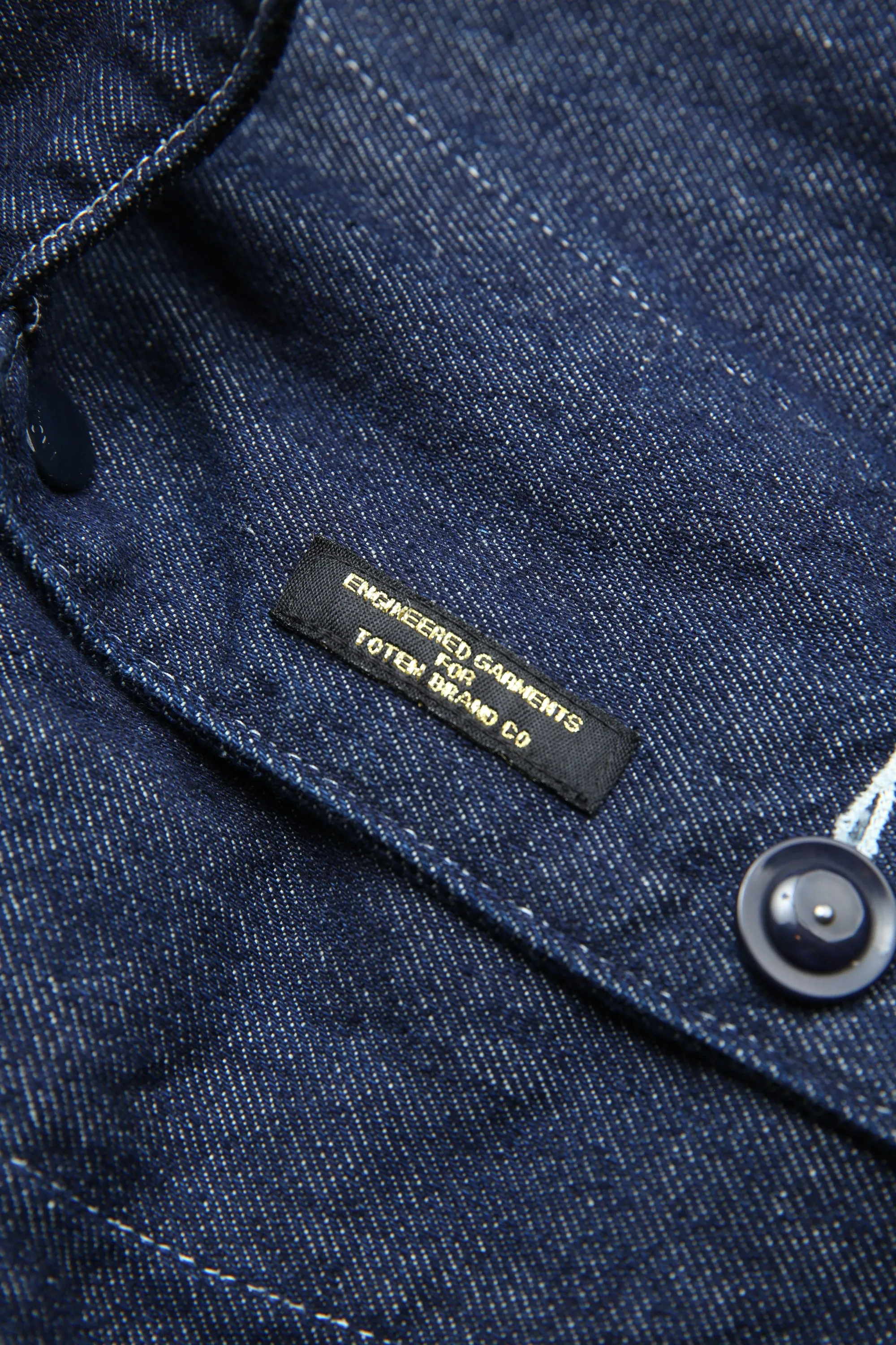 Engineered Garments X Totem FU Over Coverall Jacket - Indigo 12oz Denim