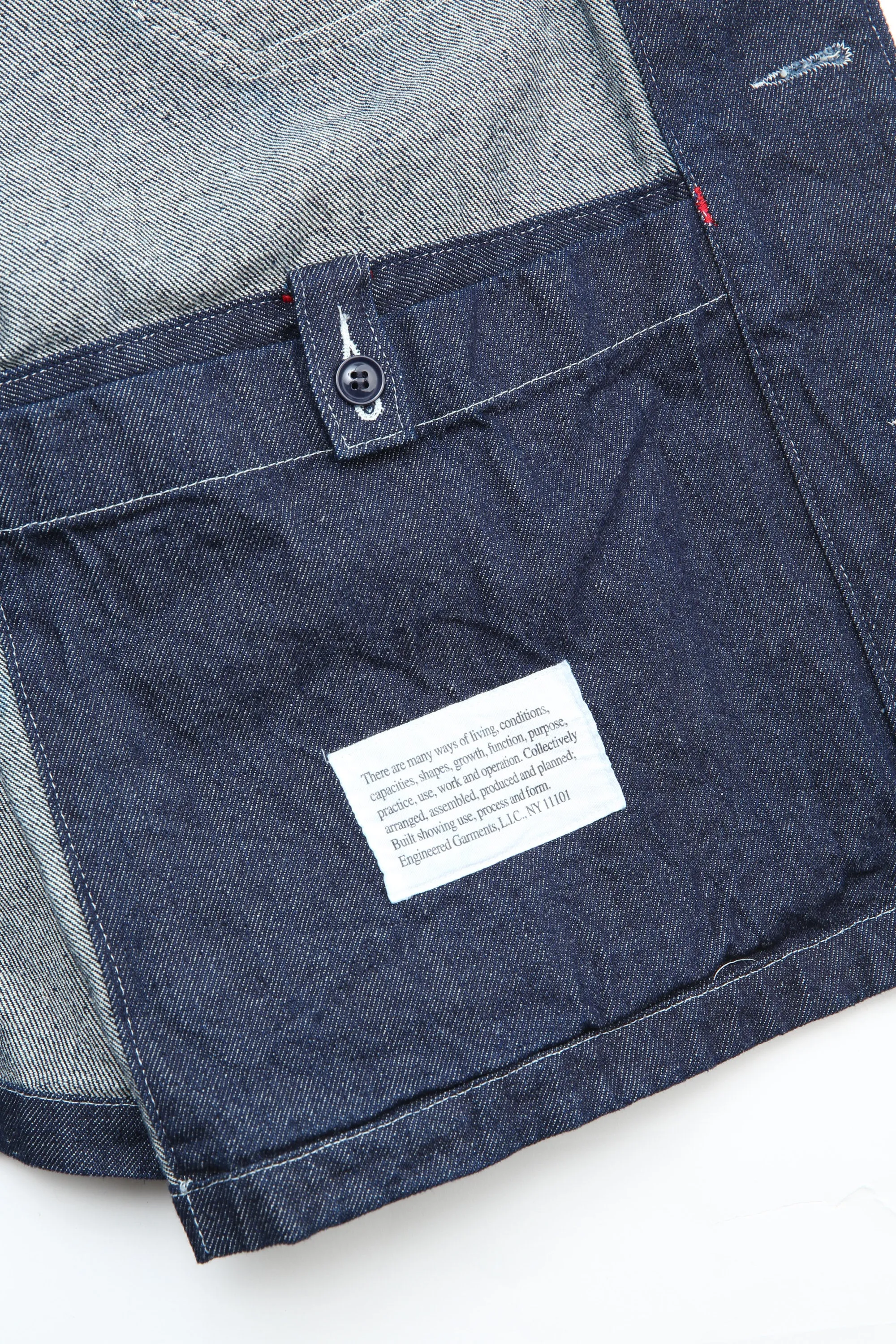 Engineered Garments X Totem FU Over Coverall Jacket - Indigo 12oz Denim