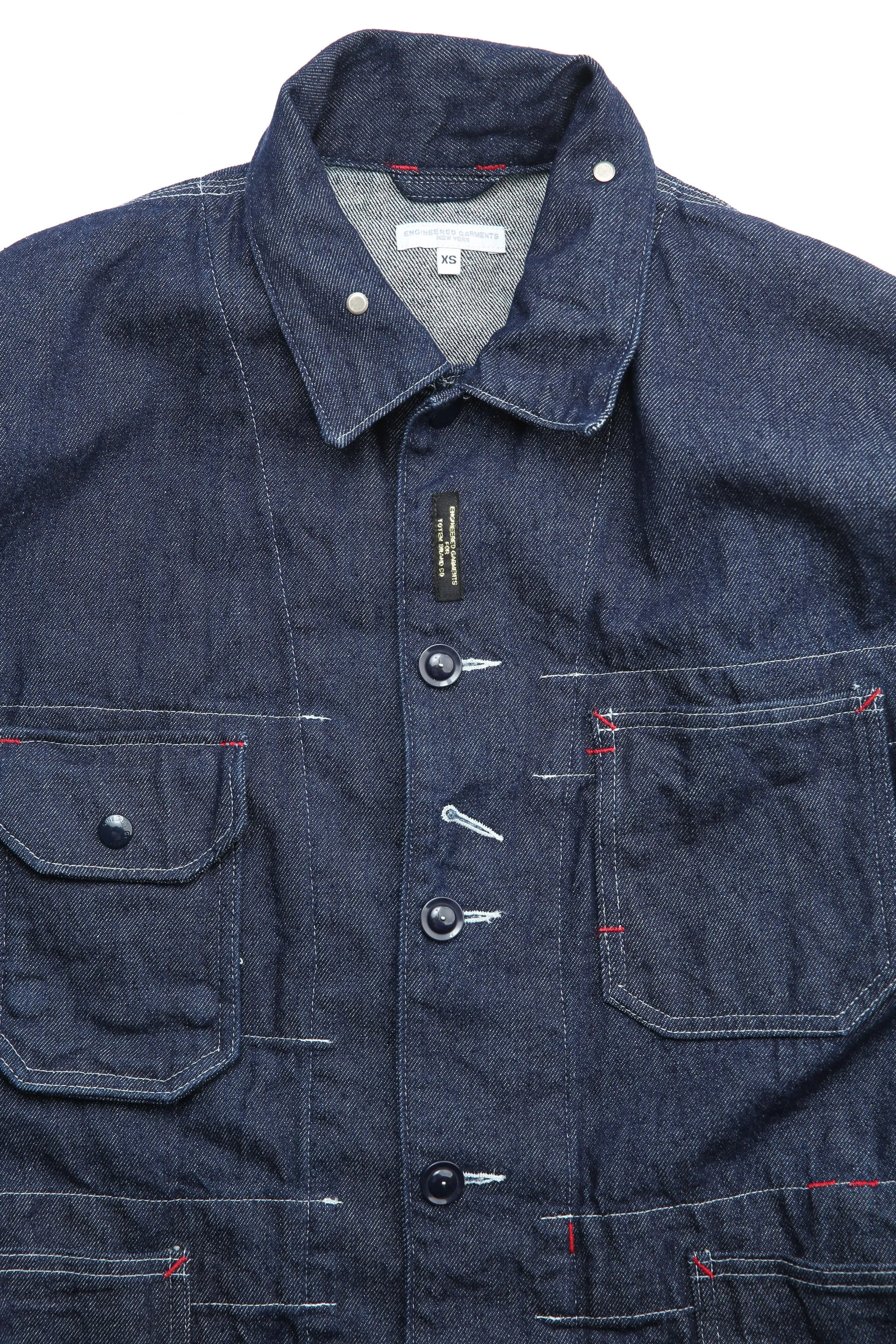 Engineered Garments X Totem FU Over Coverall Jacket - Indigo 12oz Denim