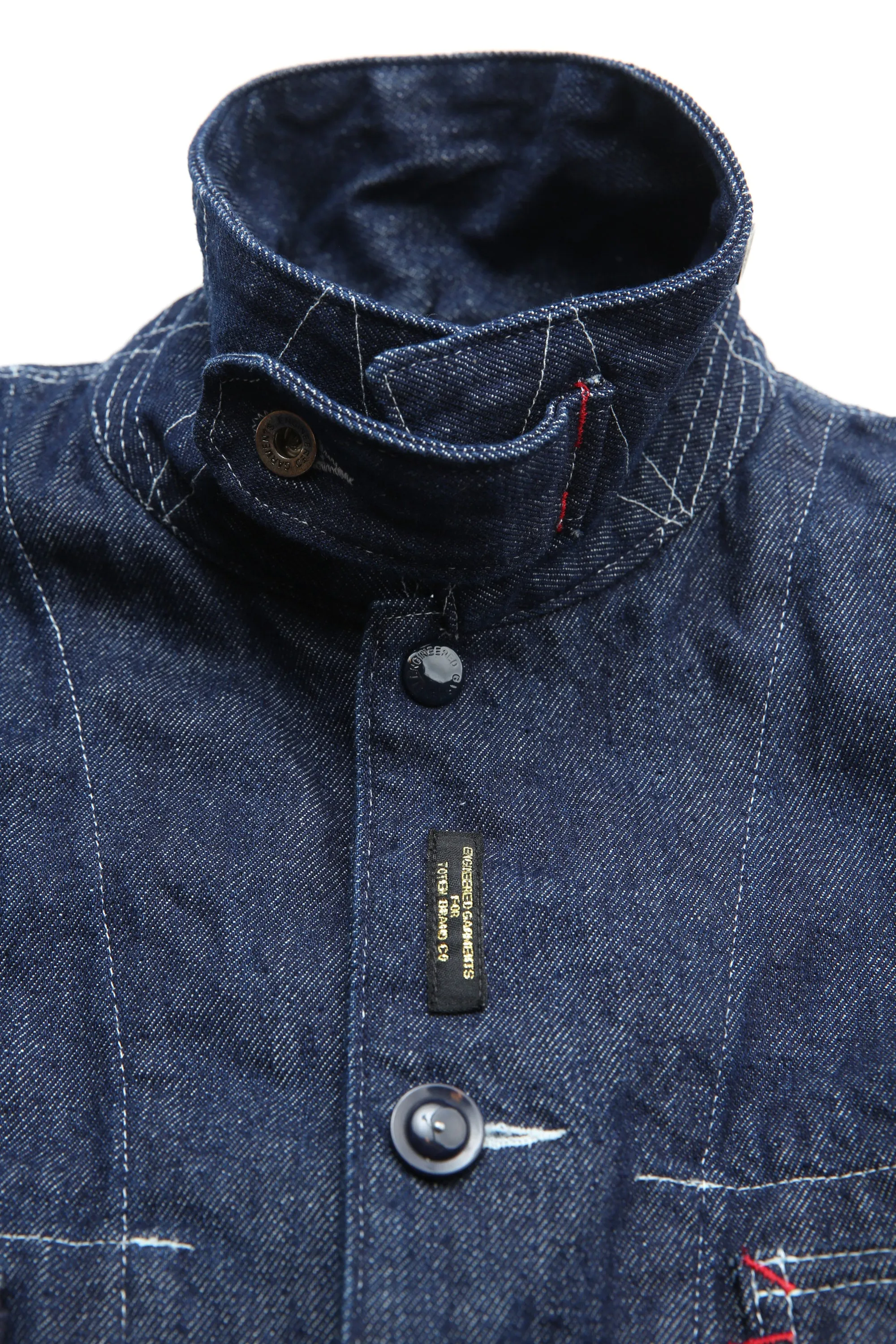 Engineered Garments X Totem FU Over Coverall Jacket - Indigo 12oz Denim