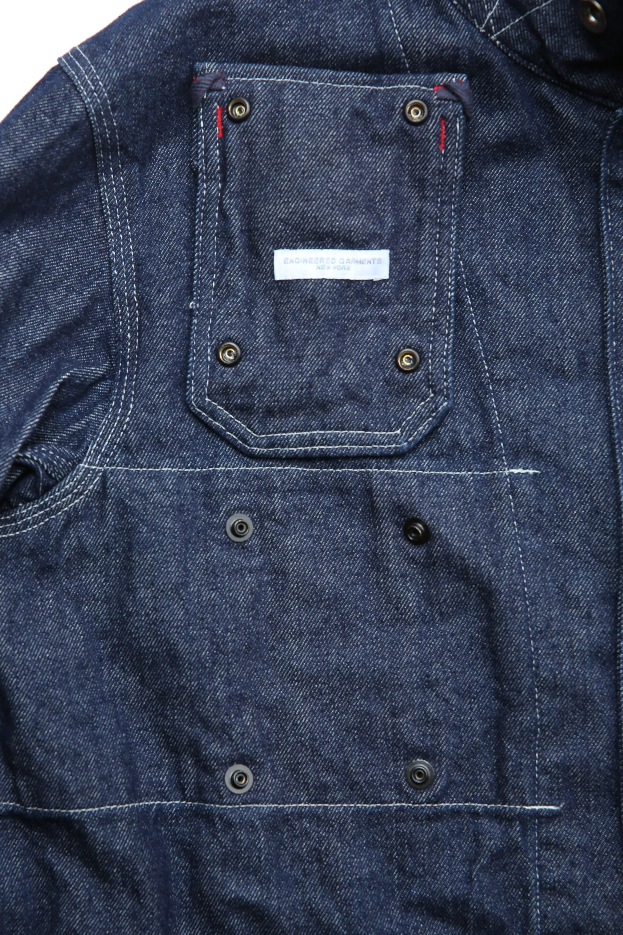 Engineered Garments X Totem FU Over Coverall Jacket - Indigo 12oz Denim