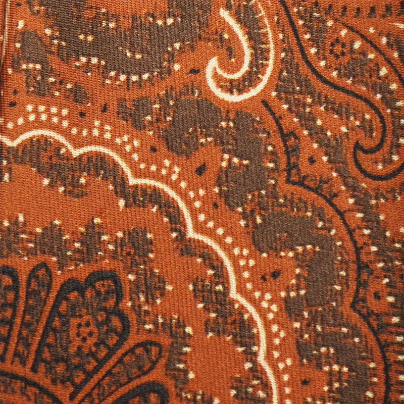 F.Marino Handmade Silk Tie 3-Fold Liberty | Rust