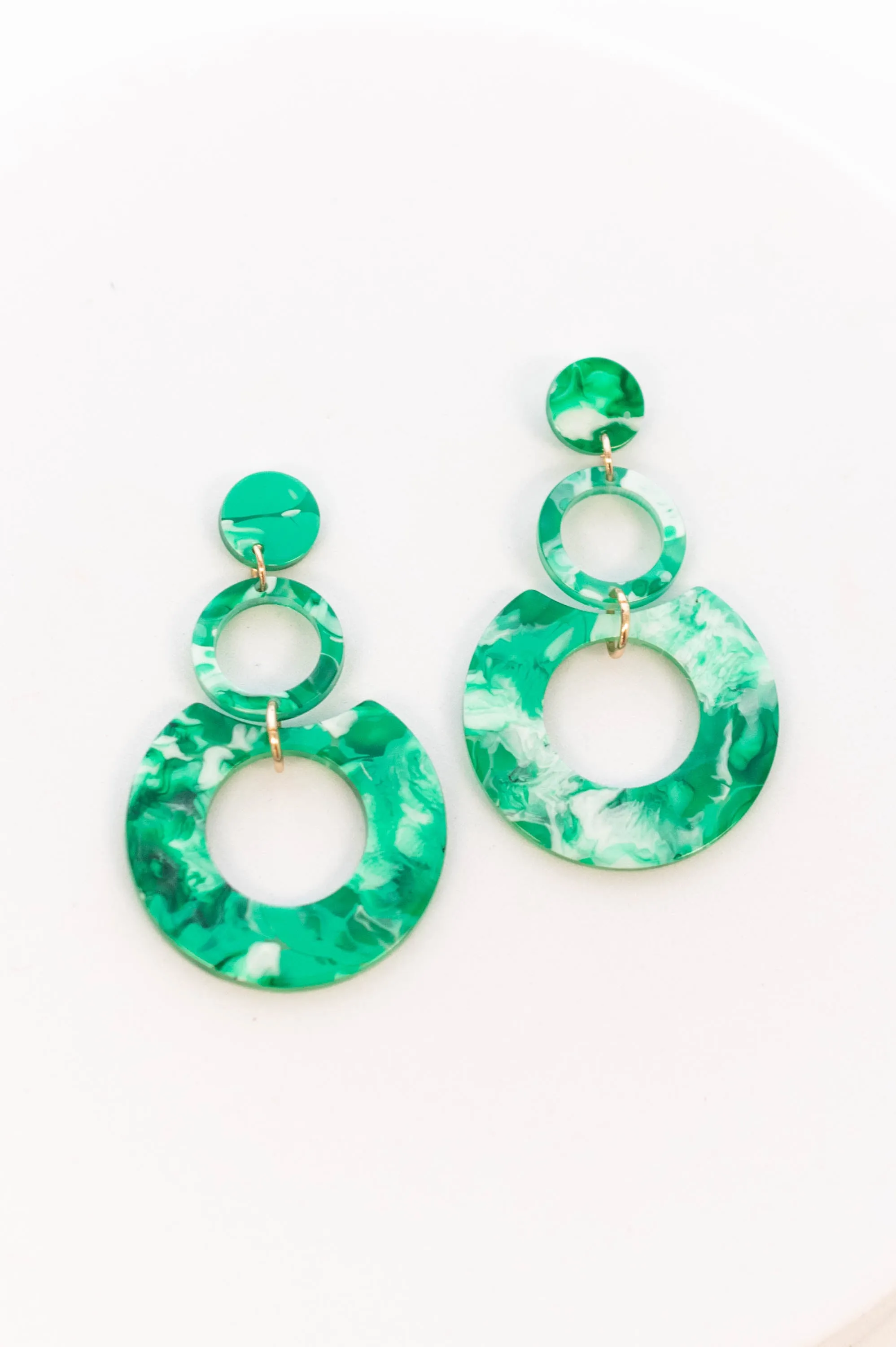 Funky Fresh Earrings, Green