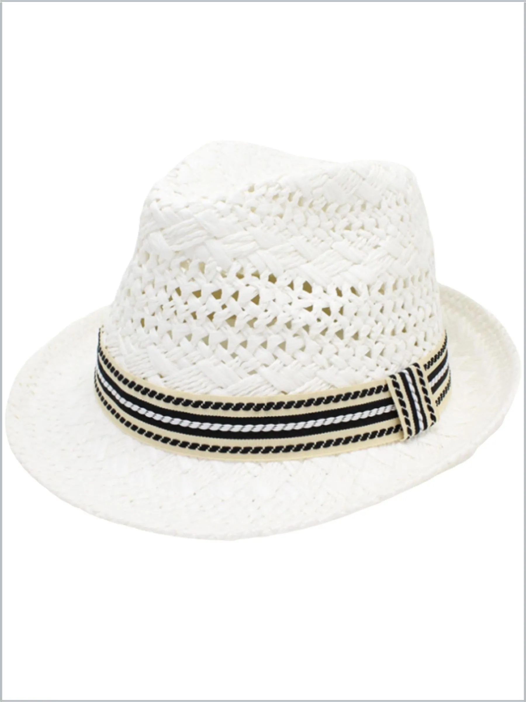 Girls Mommy and Me Fedora Straw Hat