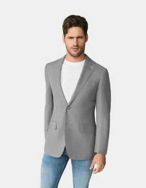 Grey Single Breasted Jacket