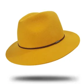 Hat Felt Fedora Mustard