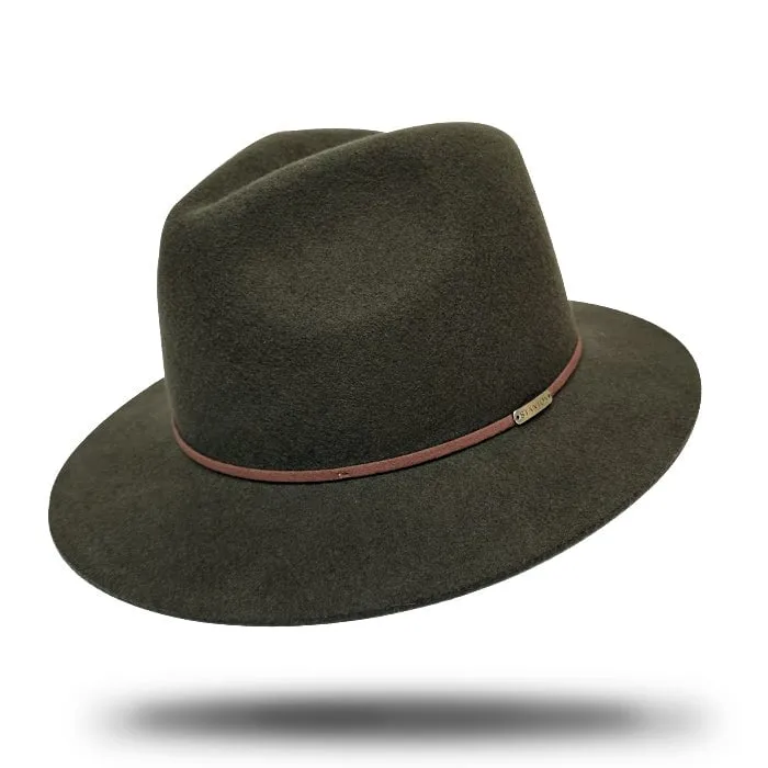 Hat Felt Fedora Olive