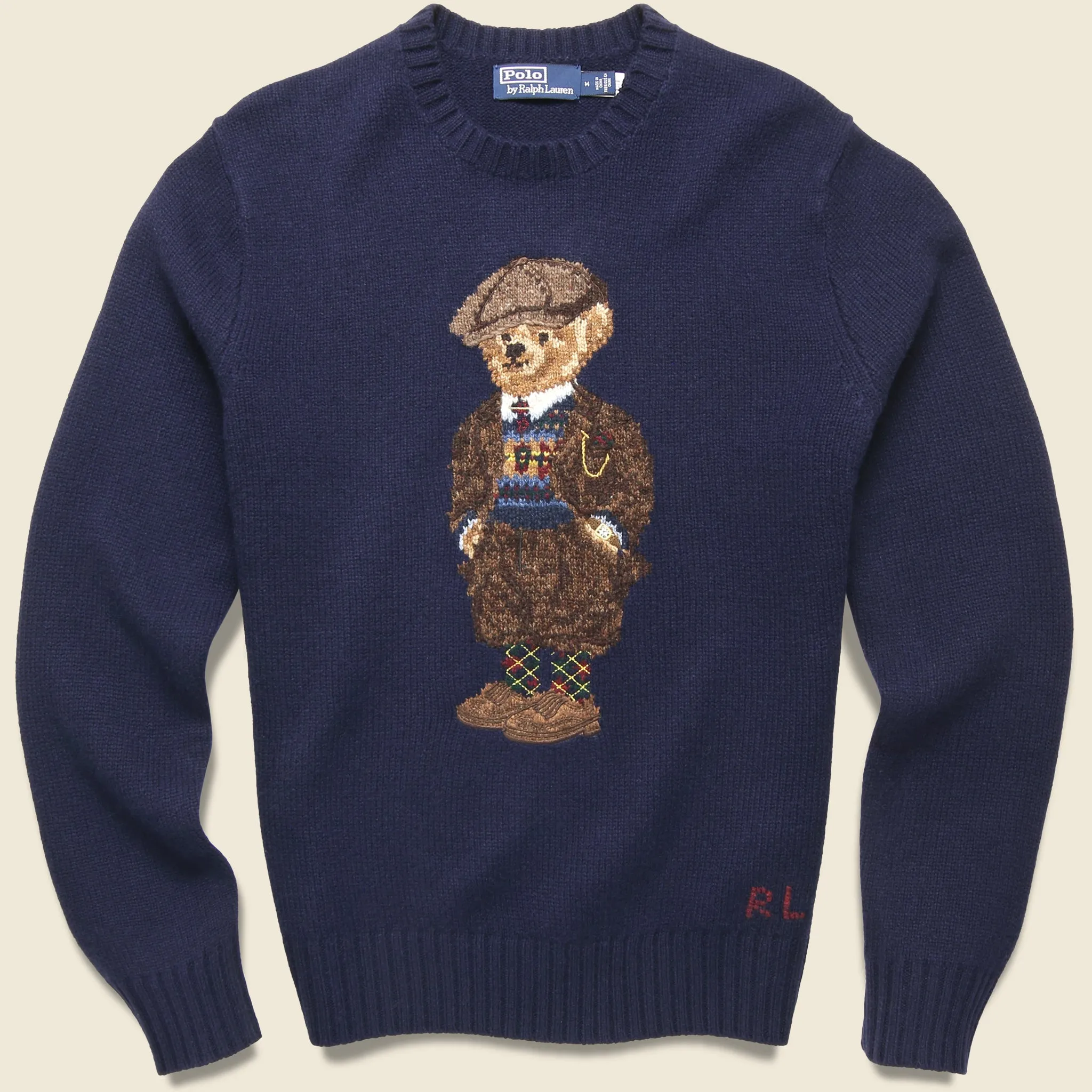 Heritage Bear Crewneck Sweater - Navy