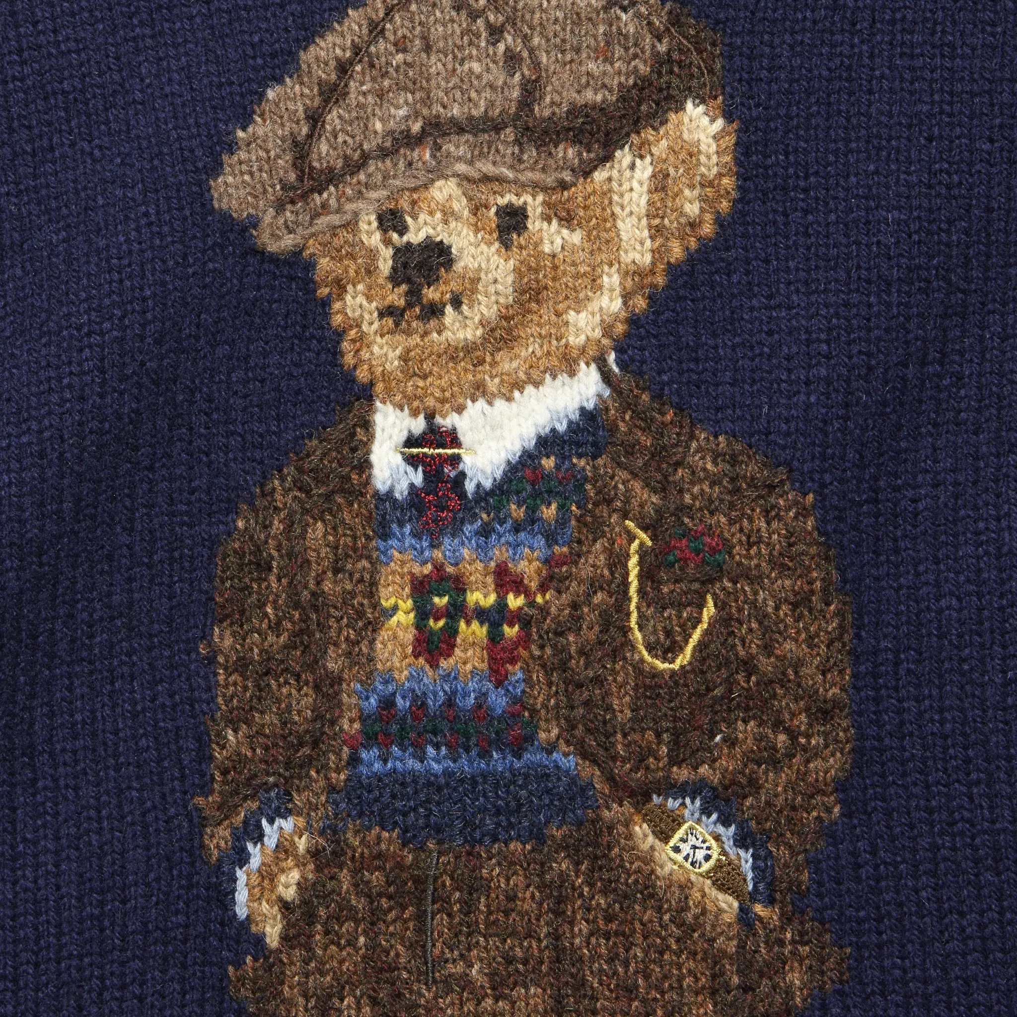 Heritage Bear Crewneck Sweater - Navy